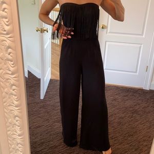 Black jumper with fringe and pockets, Jesica Simpson, size Small